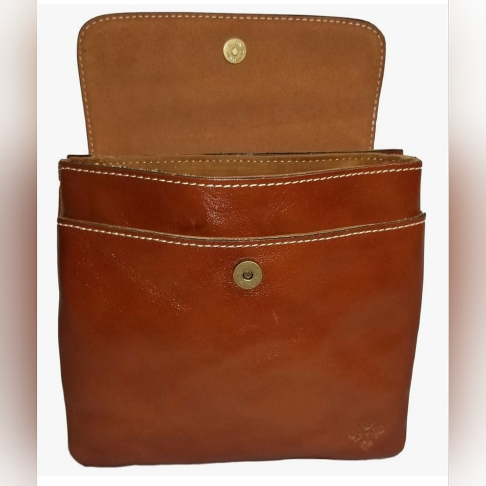 Patricia Nash Full-Grain Leather Balluri Crossbody Bag With Dustbag - Picture 2 of 9